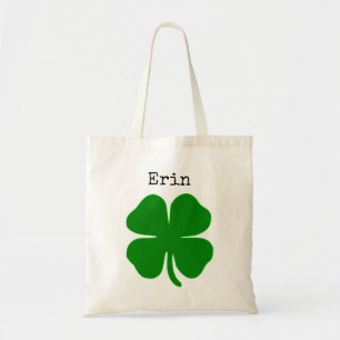 personalised shamrock bag