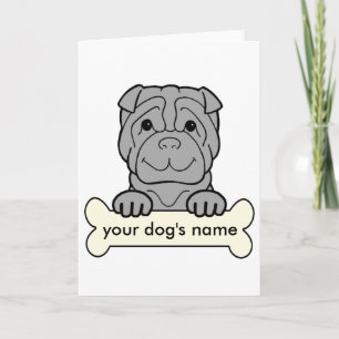 Personalised Shar-Pei Card