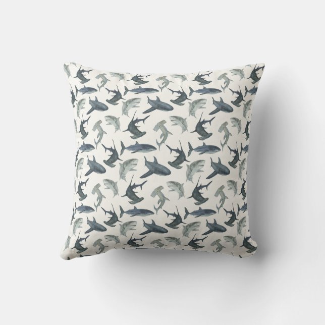 Personalised Shark Pillow - Ocean Pillow (Back)