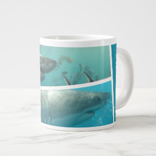 Personalised Sharks Australia Ocean Photo Collage Large Coffee Mug