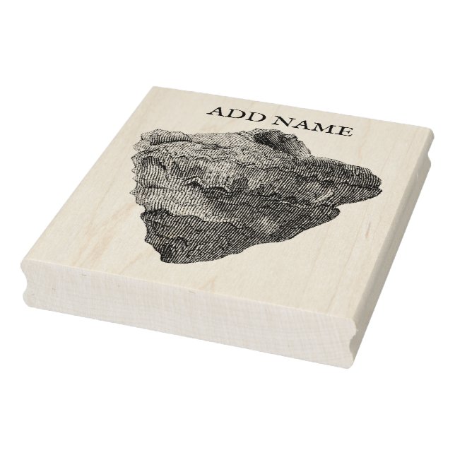 Personalised Shell Maple Wood Stamp (Stamp)