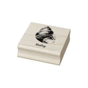 Personalised Shell Rubber Stamp