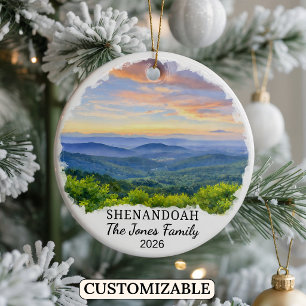 Personalised Shenandoah National Park, Virginia Ceramic Ornament