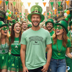 Personalised "Shenanigans Coordinator" St. Patrick Tri-Blend Shirt