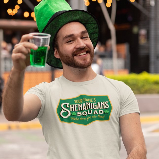Personalised Shenanigan's Squad T-Shirt (Get into some irish mischief this St Pats with this Shenanigans Squad personalized tshirt!)