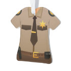 Personalised Sheriff Christmas Holiday Ornament