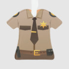 Personalised Sheriff Christmas Holiday Ornament