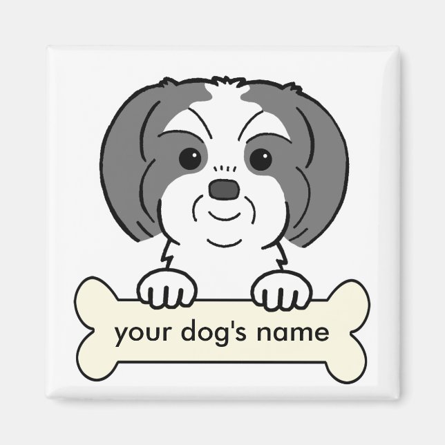 Personalised Shih Tzu Magnet (Front)