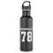 Personalised shiny metallic sports water bottle