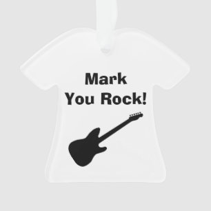 Personalised Shirt/Guitar Ornament