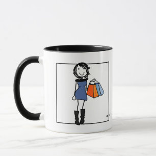 Personalised Shopaholic Coffee Mug