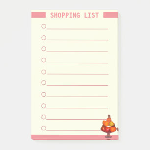 Personalised Shopping List Post-it Notes