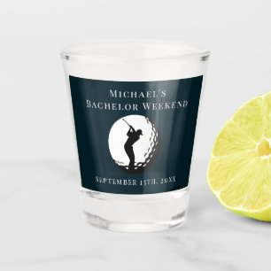 Personalised Shot Glass Bachelor Golf Weekend