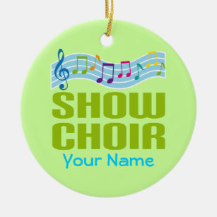 Personalised Show Choir Music Ornament