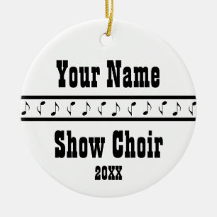 Personalised Show Choir Music Ornament Keepsake