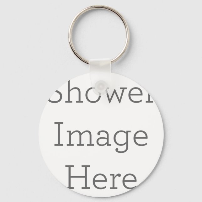 Metal Circle Keychain, 5.08 cm (Front)