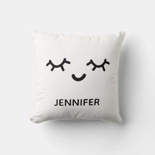 Personalised shut eye cute eyelash pillow