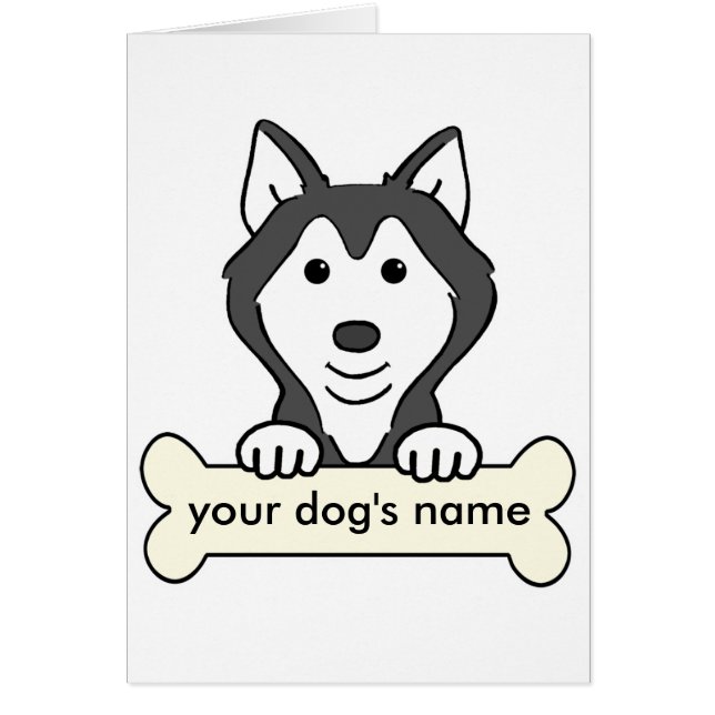 Personalised Siberian Husky (Front)
