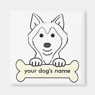 Personalised Siberian Husky Magnet
