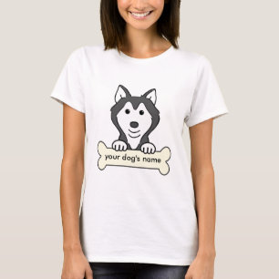 Personalised Siberian Husky T-Shirt