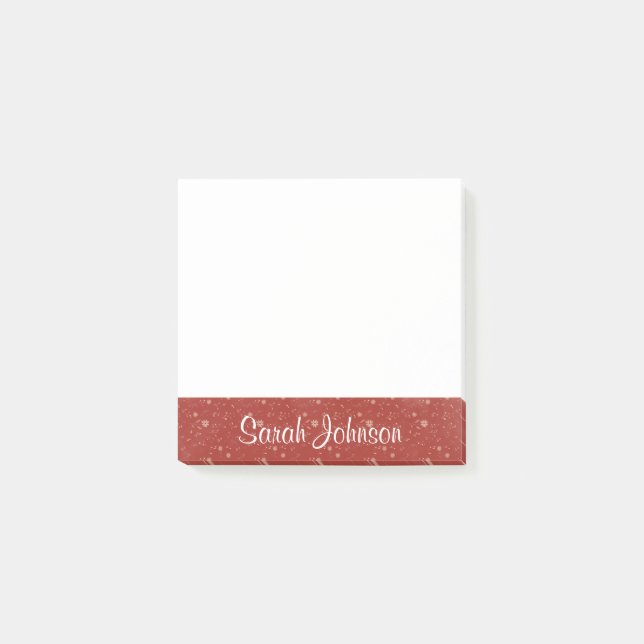 Personalised Side Tab with Name Post-it Notes (Front)