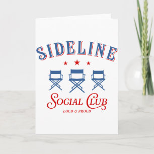 Personalised Sideline Social Club Sports Mum T Shi Card