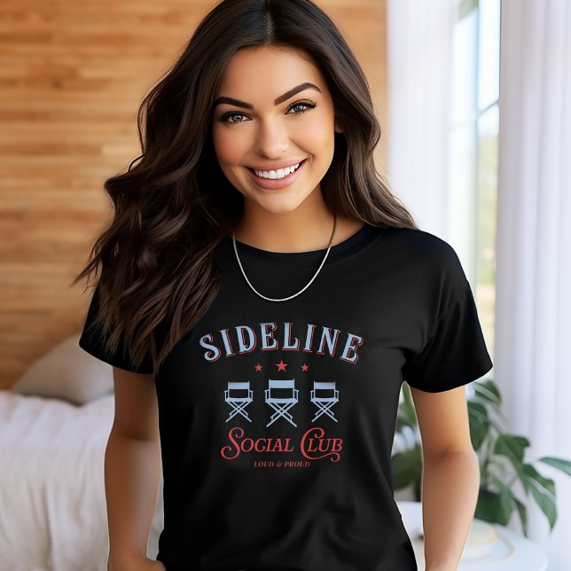 Personalised Sideline Social Club Sports Mum T-Shirt (Creator Uploaded)