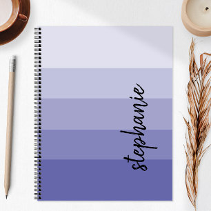 Personalised Signature Colour Block Periwinkle Planner