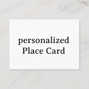 personalised Signature Matte 3.5" x 2.5" Place Card