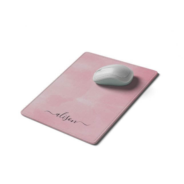 Personalised Signature Pink  Mouse Pad (Creator Uploaded)
