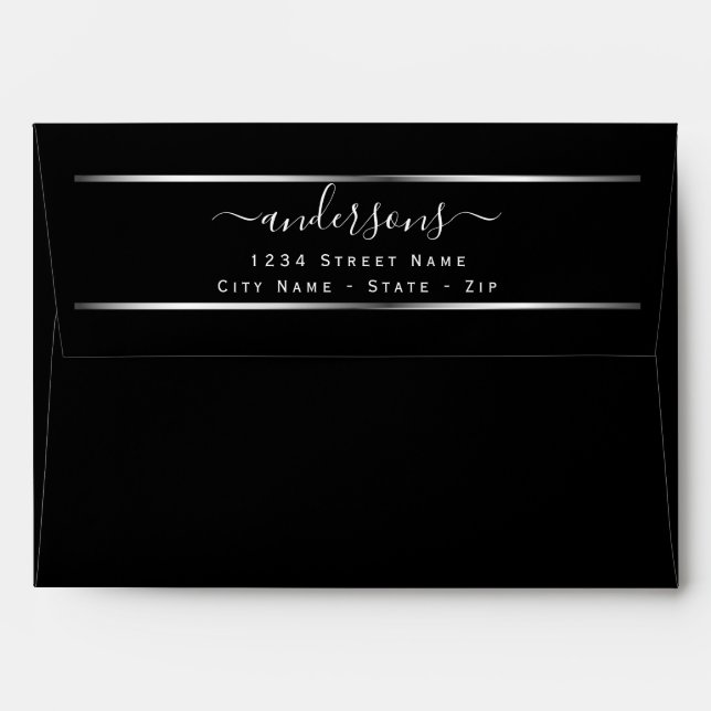 Personalised Signature Script Classy Envelope (Back (Top Flap))