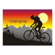 Personalised Silhouette Mountain Bike