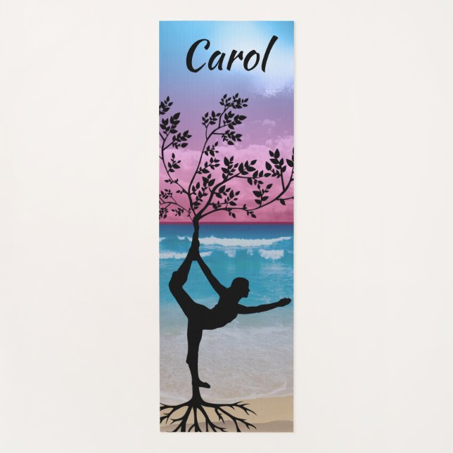 Personalised Silhouette Yoga Mat (Front)