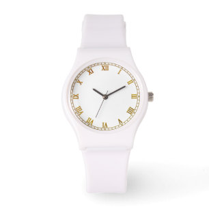 Personalised Silicone Strap White Watch