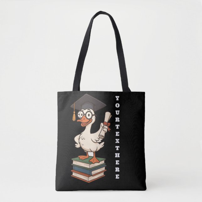 Personalised Silly Goose Graduation Tote Bag (Front)