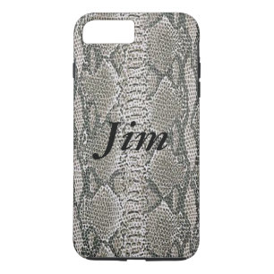 Personalised Silver Snake Skin iPhone 7 Case