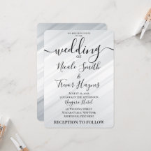 Personalised Silver White Diagonal Lines Wedding