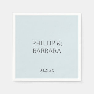 Personalised Simple 60th Wedding Anniversary Party Napkin