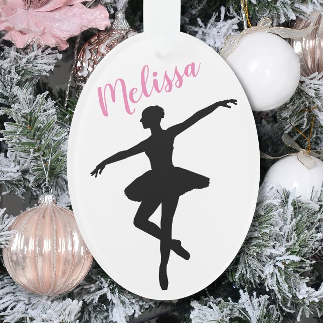 Personalised Simple Ballerina Christmas Ornament (Creator Uploaded)