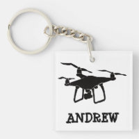 Personalised Simple Black Drone Illustration