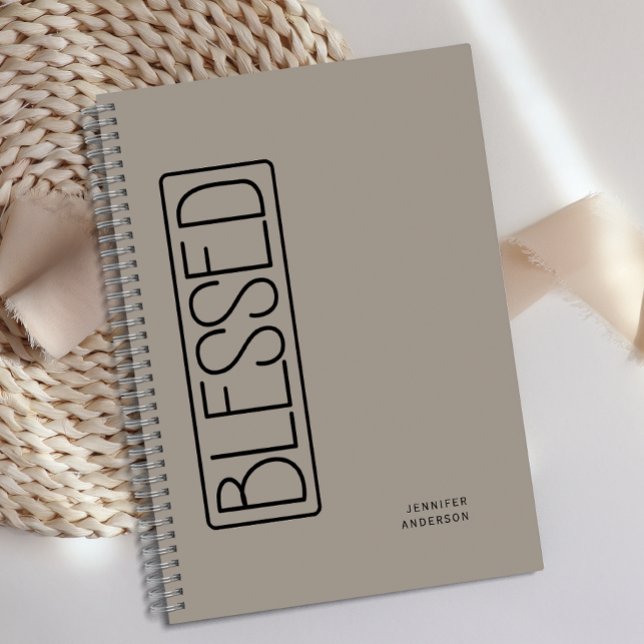 Personalised Simple Blessed Gratitude Journal  (Creator Uploaded)