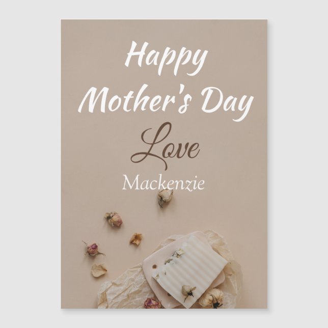 Personalised Simple & Chic mothers Day | Floral  (Front)