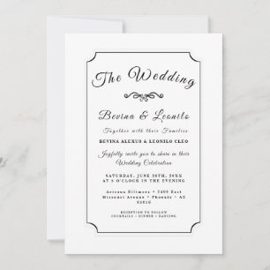 Personalised Simple Elegant Script Invitation