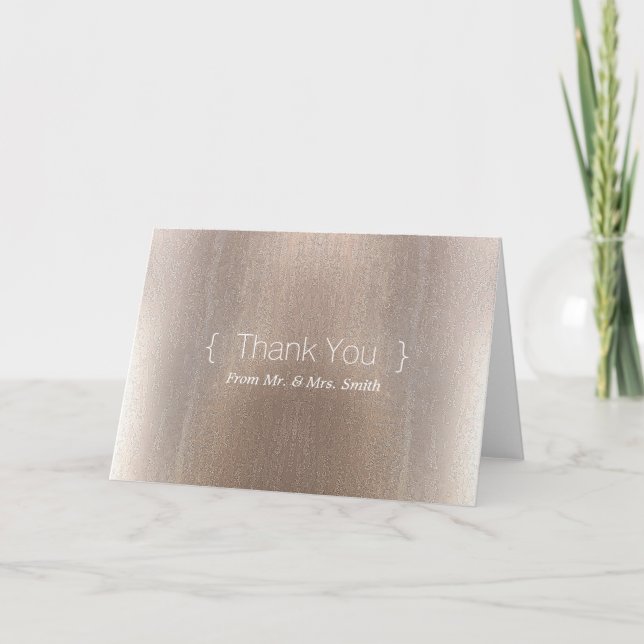Personalised simple Elegant Thank You (Front)