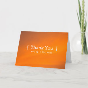 Personalised simple Elegant Thank You Card