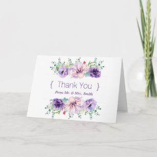 Personalised simple Elegant Thank You Card