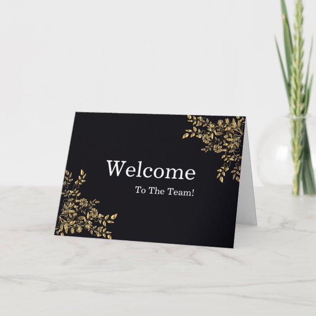 Personalised simple Elegant Welcome Card (Front)