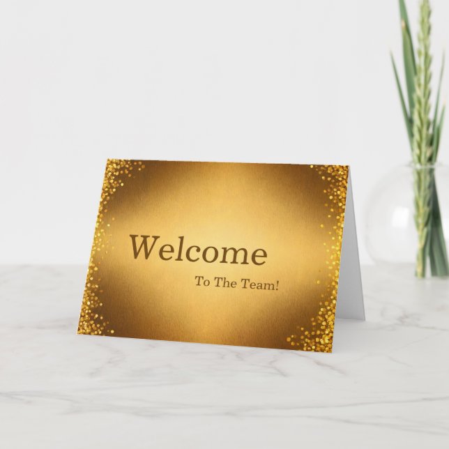 Personalised simple Elegant Welcome Card (Front)
