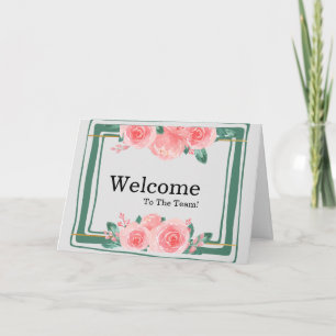 Personalised simple Elegant Welcome Card