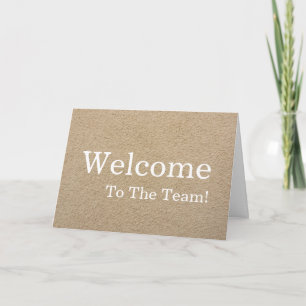 Personalised simple Elegant Welcome Card
